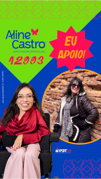 Exemplo de story com a moldura Eu apoio e o número 12993