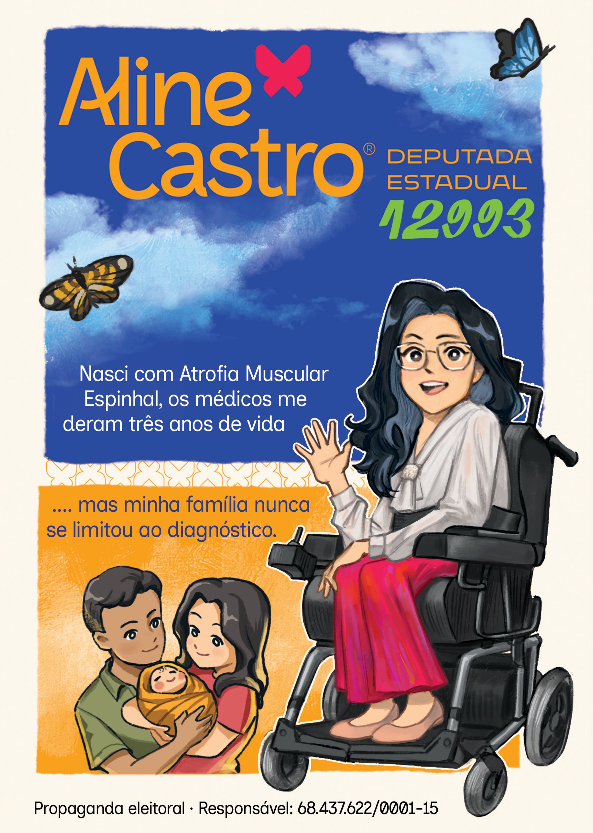 Capa da revistinha em quadrinhos de Aline Castro