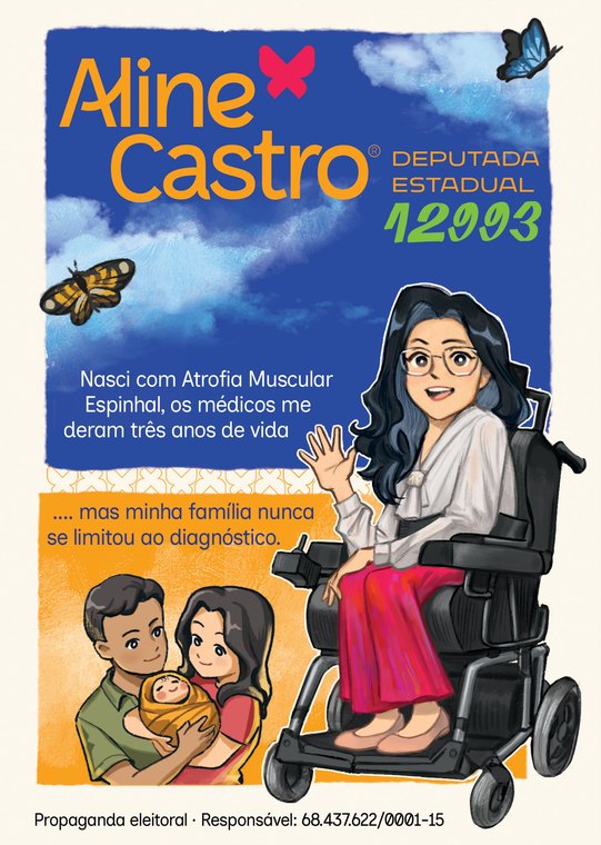 Capa da revistinha em quadrinhos de Aline Castro